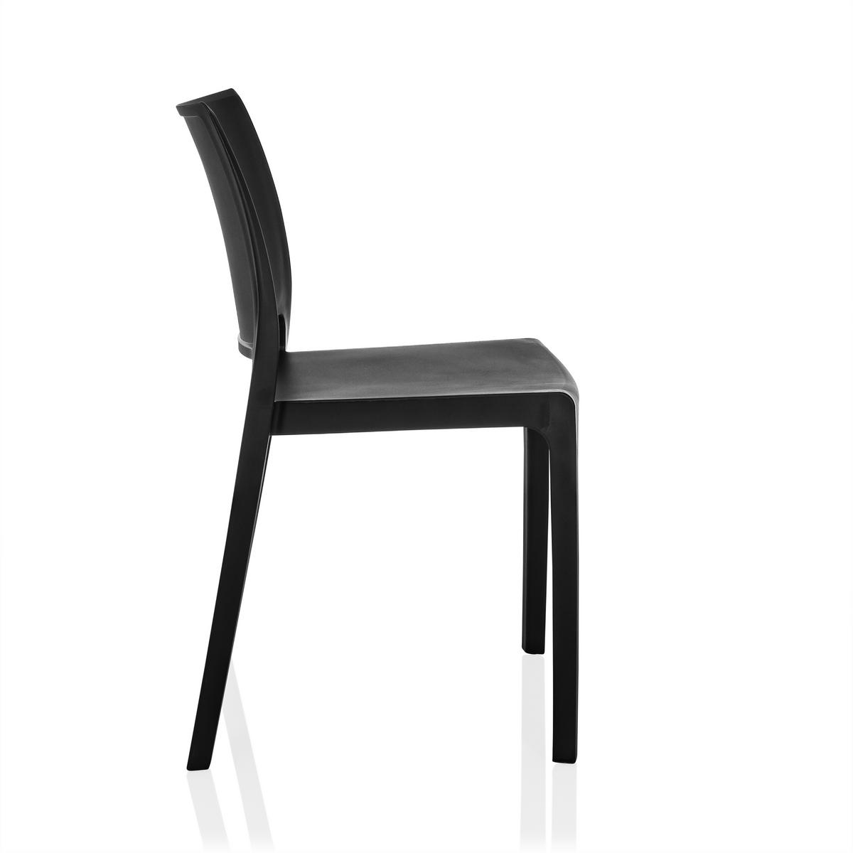 Stol T37 V, Črna - črna, Moderno, umetna masa (47/80/51cm) - MID.YOU