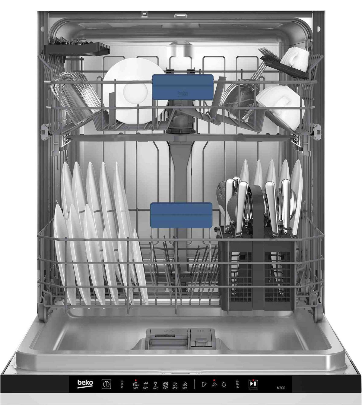 Geschirrspüler BDIN36440 Edelstahlfarben - Edelstahlfarben, MODERN, Metall (60/81,8/56cm) - Beko