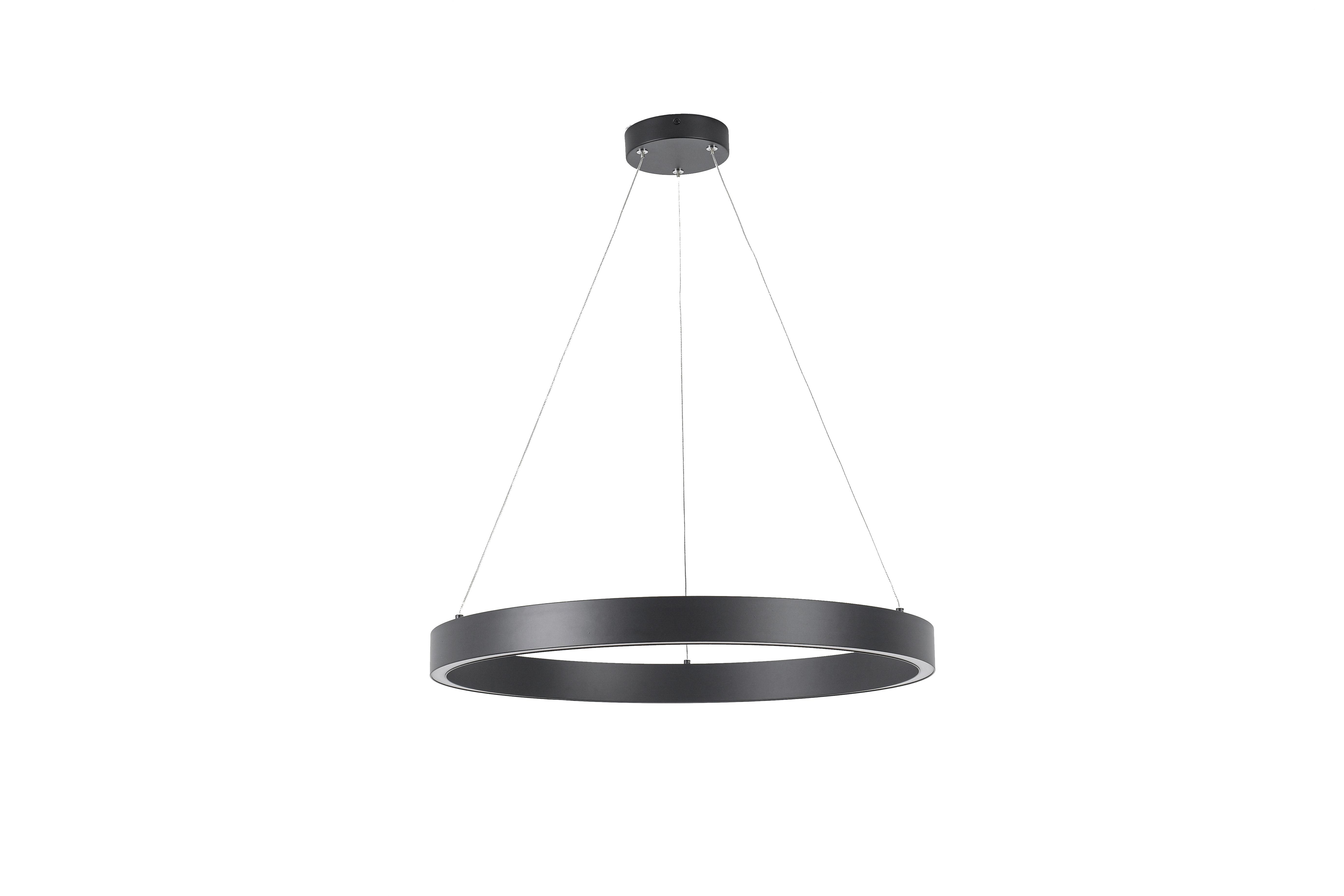 Led-hängeleuchte Lp-03371p Sbk Midway - Schwarz, Design, Metall (126/60/60cm)