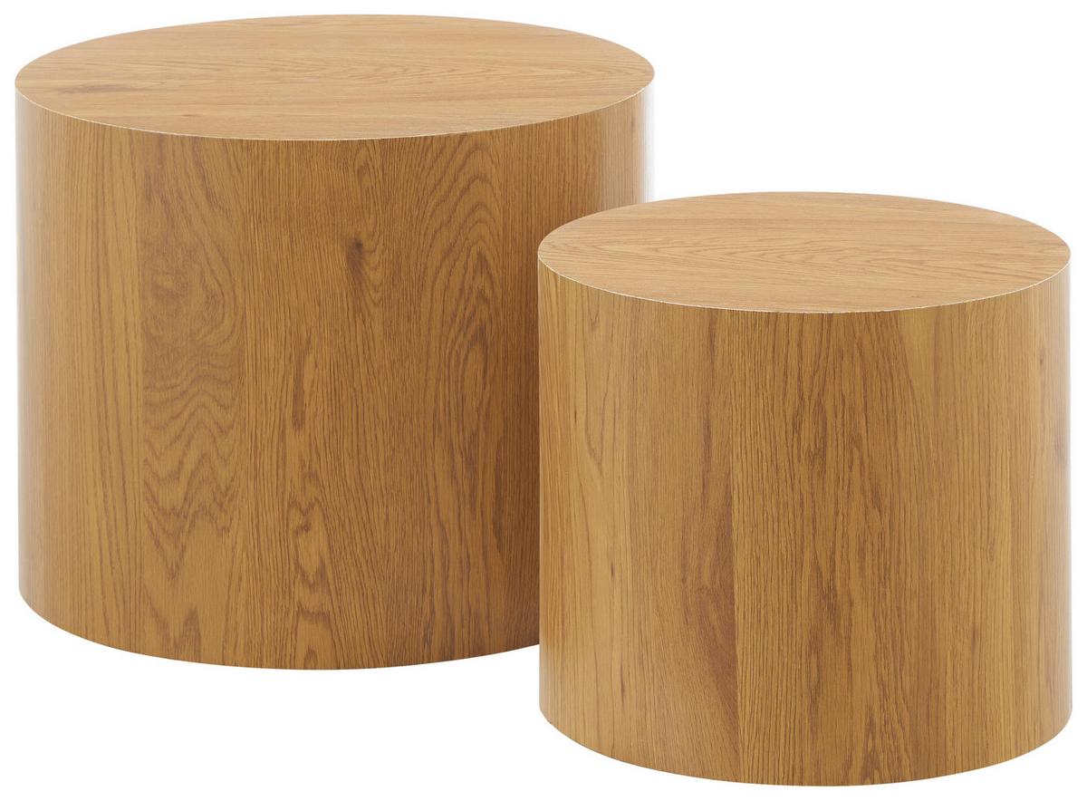 Măsuță de cafea MAYO - culoare natur, Design, material pe bază de lemn (48/38/38/32/48/38cm) - Modern Living