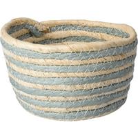 Kosár Sea - natúr színű/világoskék, Trend, természetes anyagok (18/8,5cm)