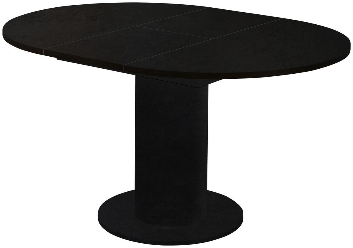 Ausziehtisch in Schwarz - Schwarz, MODERN, Holzwerkstoff (110-150/110/78cm) - ecoTree