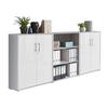 Aktenschrank Office Edition Sw Set 9 Grau/Weiß - Weiß/Grau, MODERN, Holzwerkstoff (253,2/113,6/33cm) - MID.YOU