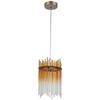 HÄNGELEUCHTE STAB - Champagner/Transparent, MODERN, Glas/Kunststoff (20/20/150cm)