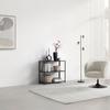 HYLLA BASTIAN II -BASED/SB- - svart, Modern, metall/trämaterial (77/68/30cm) - Based