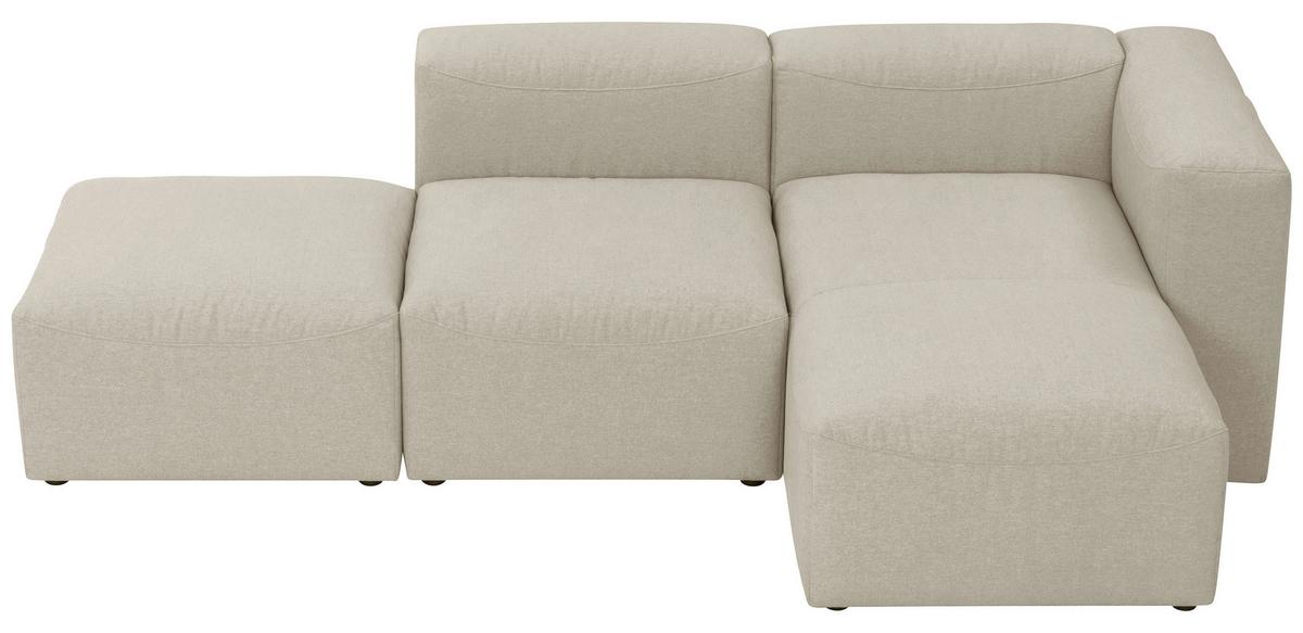 ECKSOFA LENA - Creme, Design, Kunststoff/Textil (250/160cm) - Max Winzer