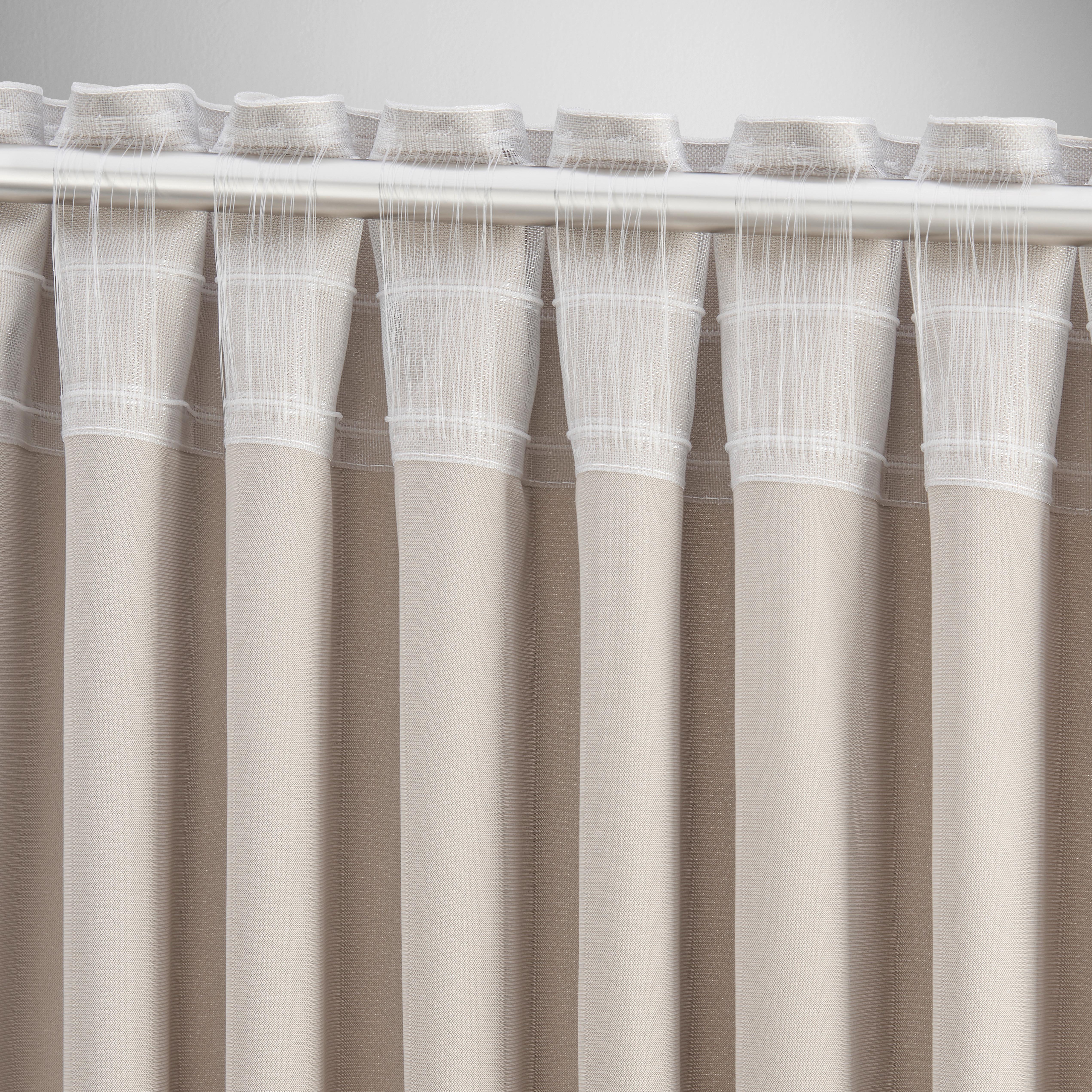 GARDINLÄNGD BIANCA - ljusgrå, Klassisk, textil (140/245cm) - Modern Living