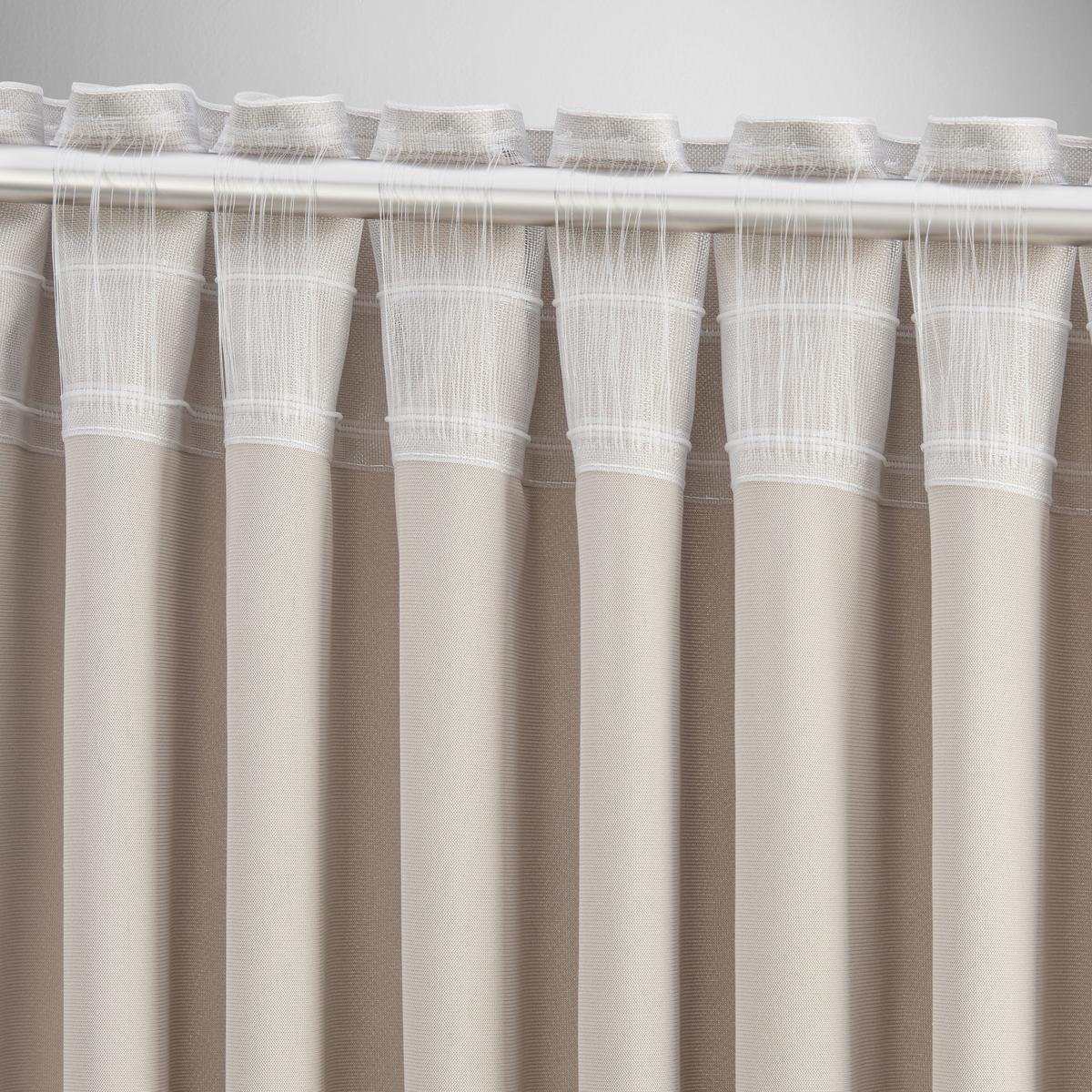 Fertigvorhang Bianca Hellgrau ca. 140x245cm - Hellgrau, KONVENTIONELL, Textil (140/245cm) - Modern Living