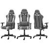 GAMINGSTOL PRINCE -EXKLUSIV- - vit/grå, Modern, textil/plast (70/126/70cm) - Dxracer