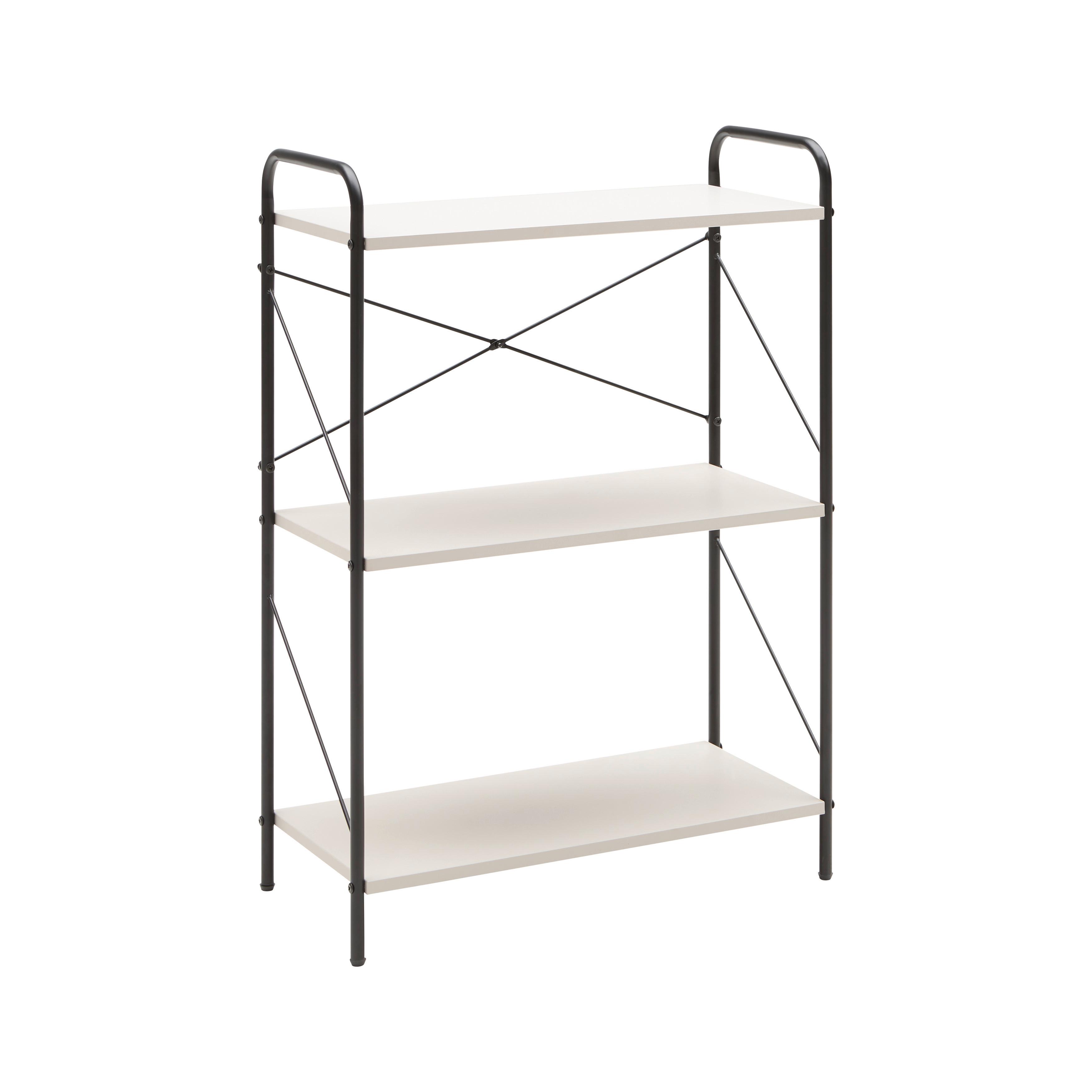 HYLLA TOM -EXKLUSIV- - svart/kashmir, Modern, metall/trämaterial (63.2/89/30cm) - Mömax