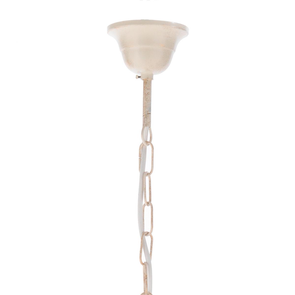 Kronleuchter Doppia Giro Bronzefarben max. 6 Watt - Bronzefarben, KONVENTIONELL, Glas/Metall (65/82cm)
