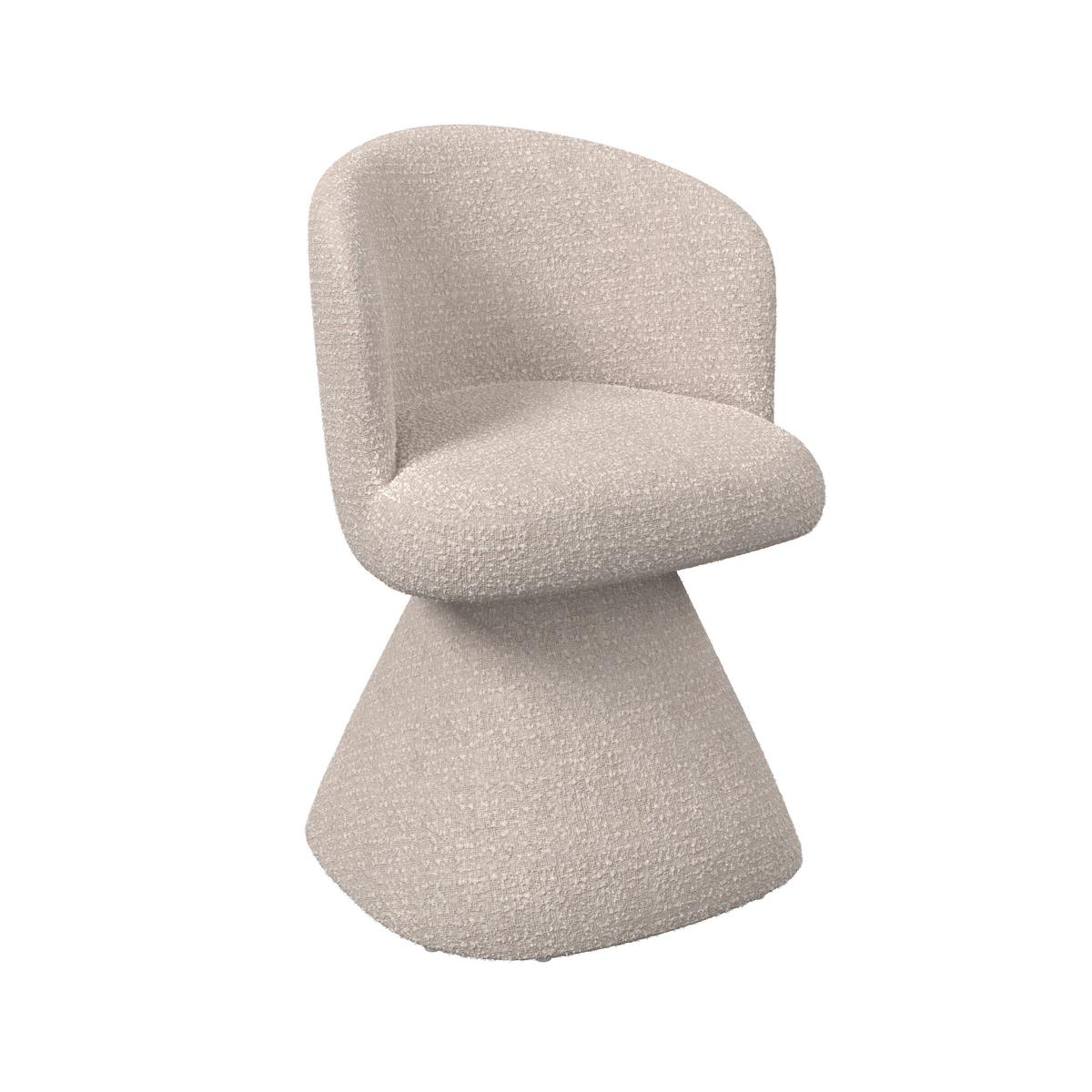 Armlehnstuhl Maylea Creme Webstoff Gepolstert - Creme, MODERN, Holz/Textil (61/60,5/81cm) - Bessagi Home