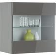 Viseča Vitrina Match Antracitna - antracit, Moderno, steklo/leseni material (60/60/34cm) - Based Viseča Vitrina Match Antracitna - antracit, Moderno, steklo/leseni material (60/60/34cm) - Based