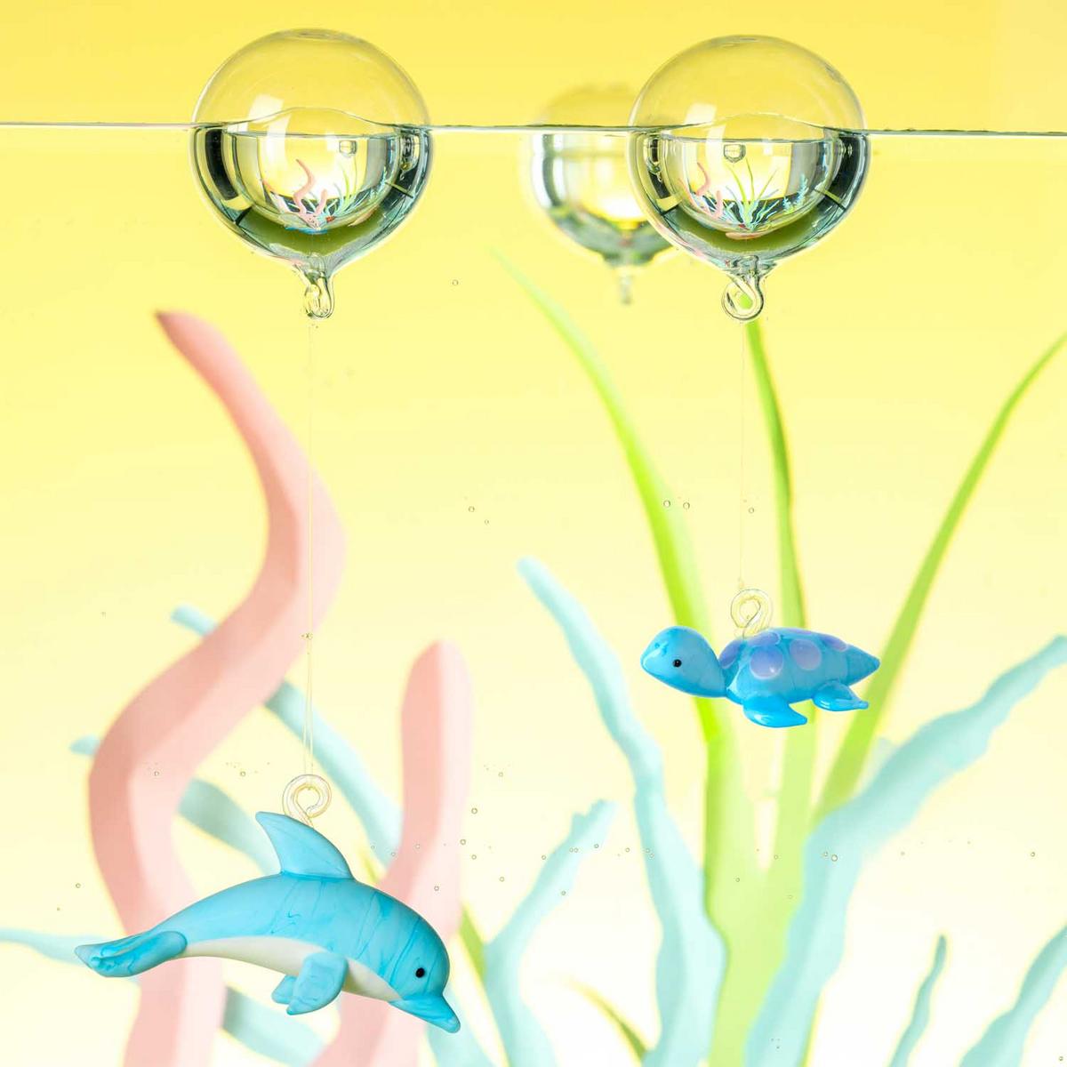 Dekofisch Multicolor - Transparent/Gelb, KONVENTIONELL, Glas (21,00/6,00/15,00cm) - Leonardo