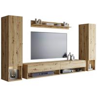 Dnevni Regal Amadeo 2, Barva Hrasta Artisan, 4-Delno - hrast artisan, Basics, leseni material (245/130/32cm) - P & B