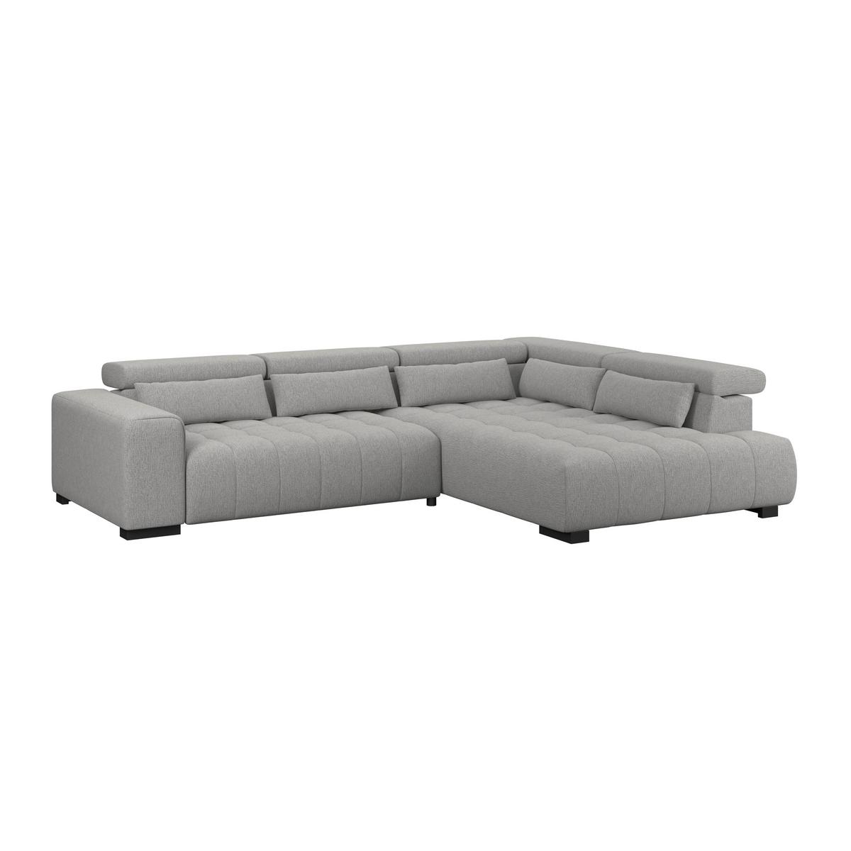 Kutna Garnitura Matera - tamno siva/crna, Trend, tekstil/drvo (311/226cm)