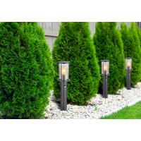 Außenleuchte Gracey Schwarz max. 60 Watt - Schwarz, Konventionell, Glas/Metall (14,3/60cm) - Globo