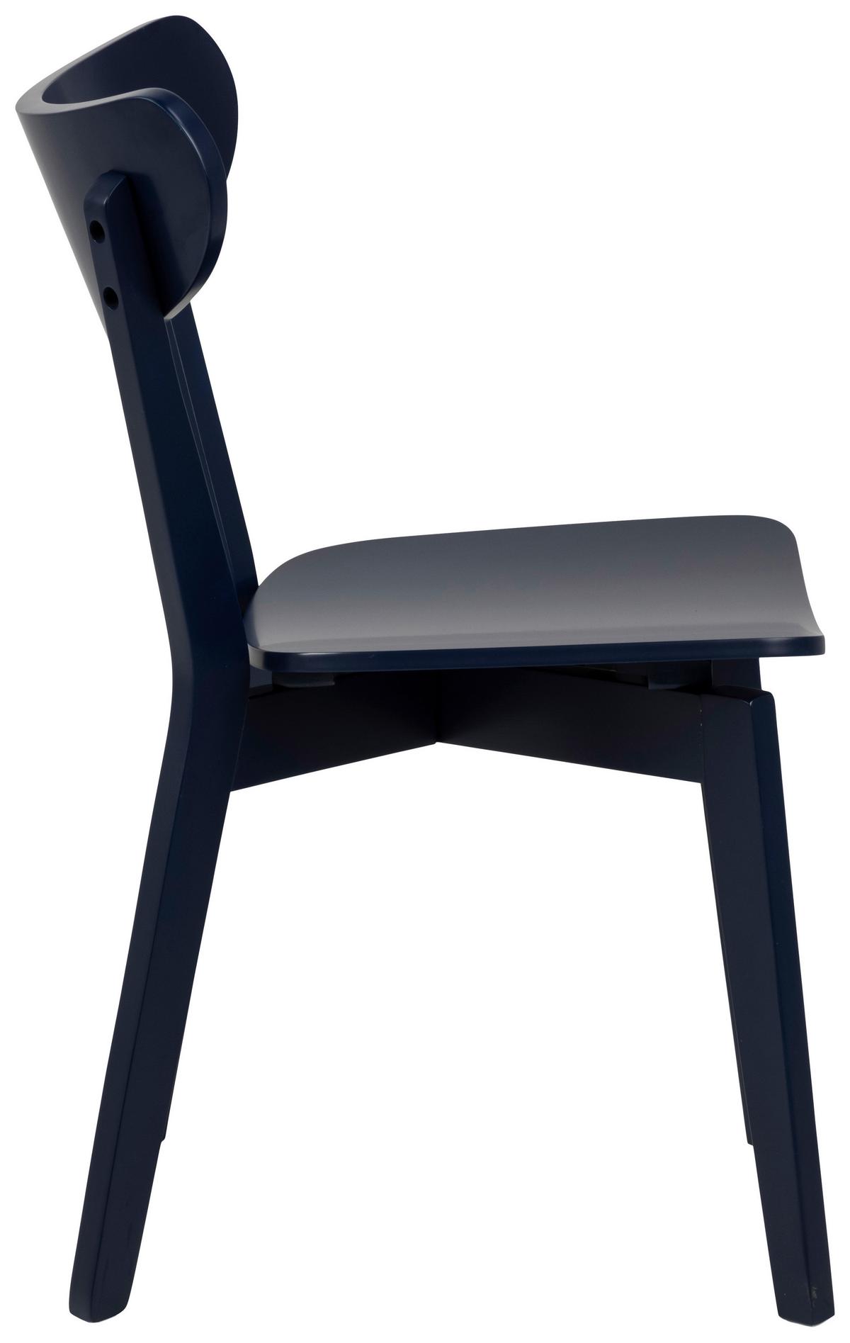 ZESTAW KRZESEŁ ROXBY - ciemnoniebieski, Konventionell, drewno (45/79,5/55cm) - MID.YOU