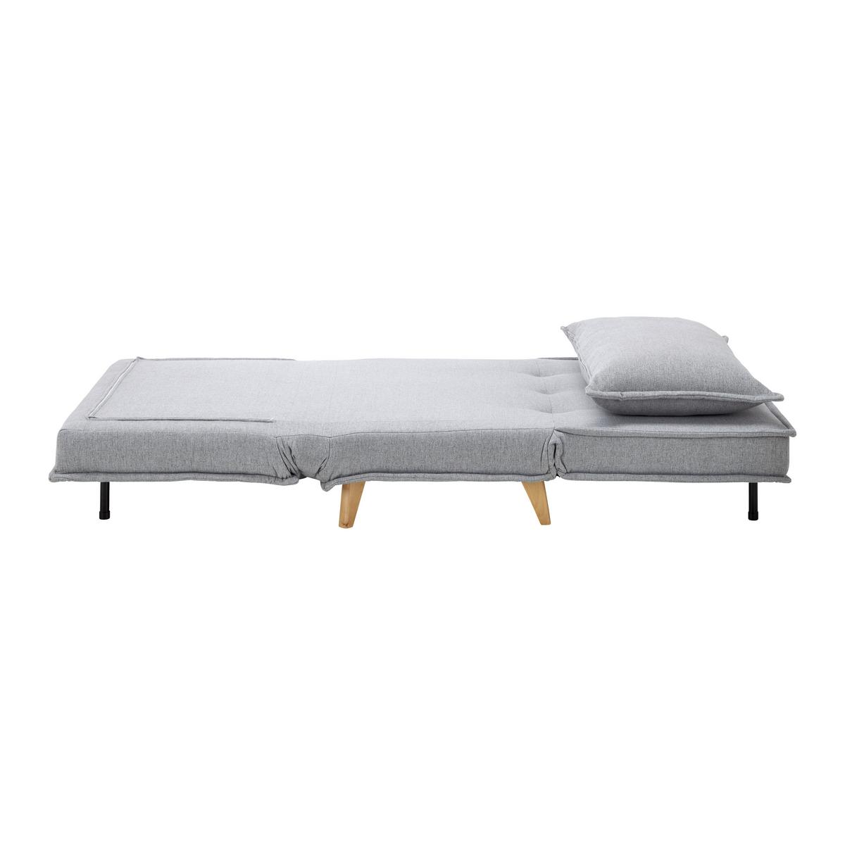 Schlafsessel Layla Hellgrau Webstoff - Hellgrau/Naturfarben, MODERN, Holz/Textil (104/92/84cm) - Bessagi Home