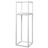 Blumenständer Weiß - Weiß, Basics, Metall (19/62/19cm)