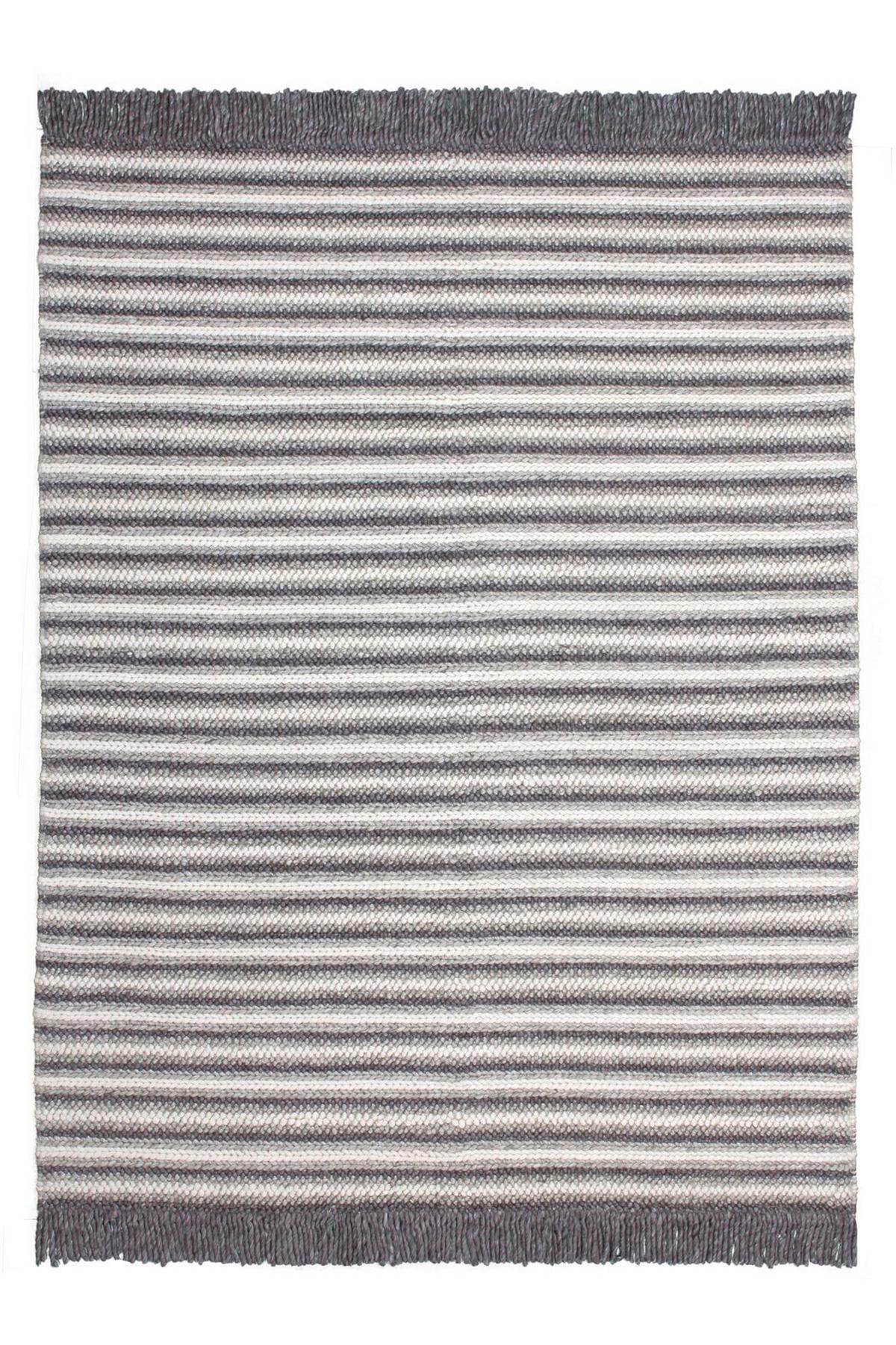 WEBTEPPICH NATURA 310 NAT/ANTHR 200X290 - Anthrazit/Naturfarben, Basics, Textil (200/290cm) - Kayoom