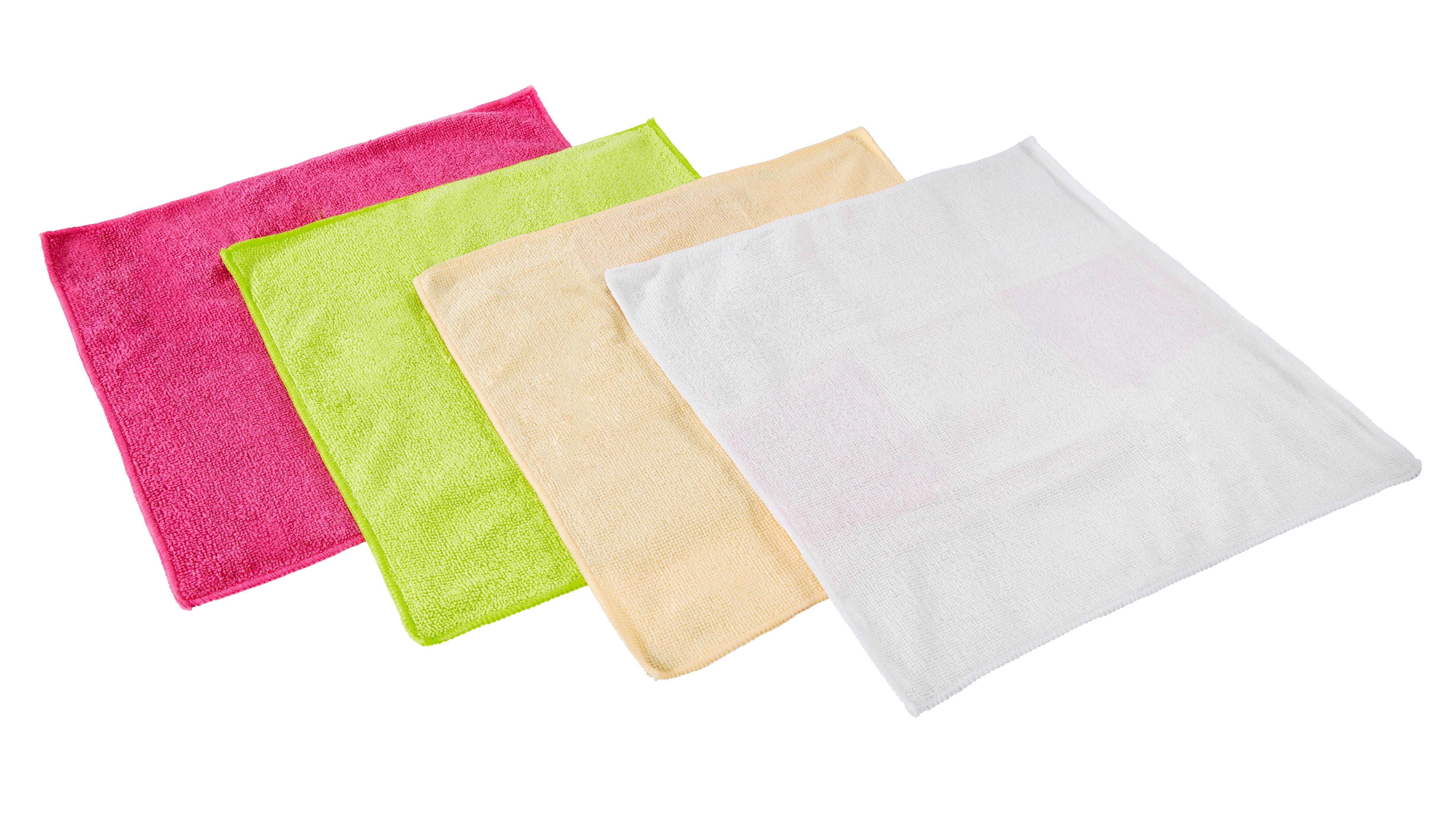 Mikroszálas Kendő 4db/ Szett - rózsaszín/narancs, textil (35cm) - Modern Living