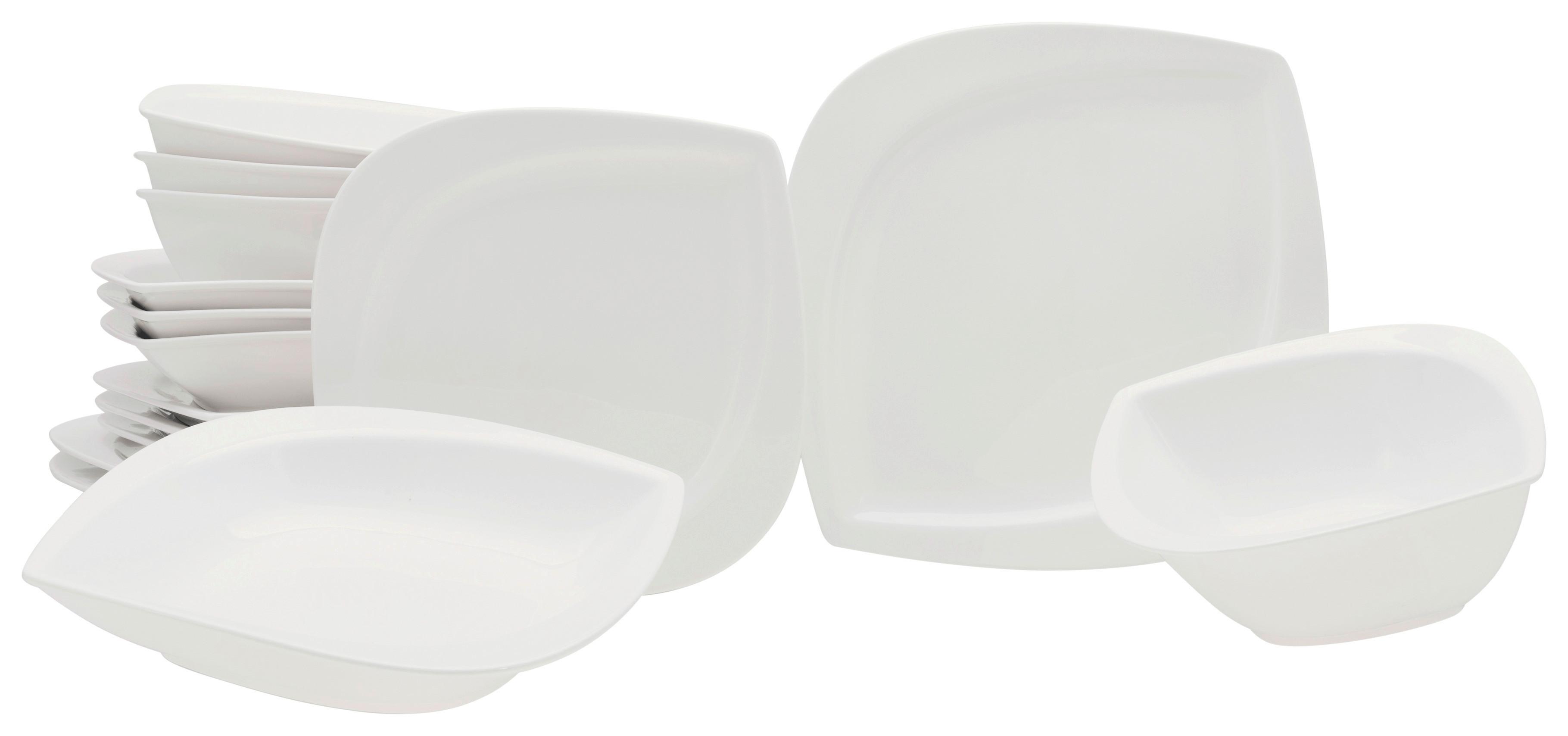 Kombinirani Servis Melbourne Creme, 16-Delni - bela, Basics, keramika - Creatable