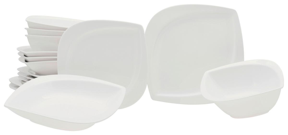 Kombinirani Servis Melbourne Creme, 16-Delni - bela, Basics, keramika - Creatable