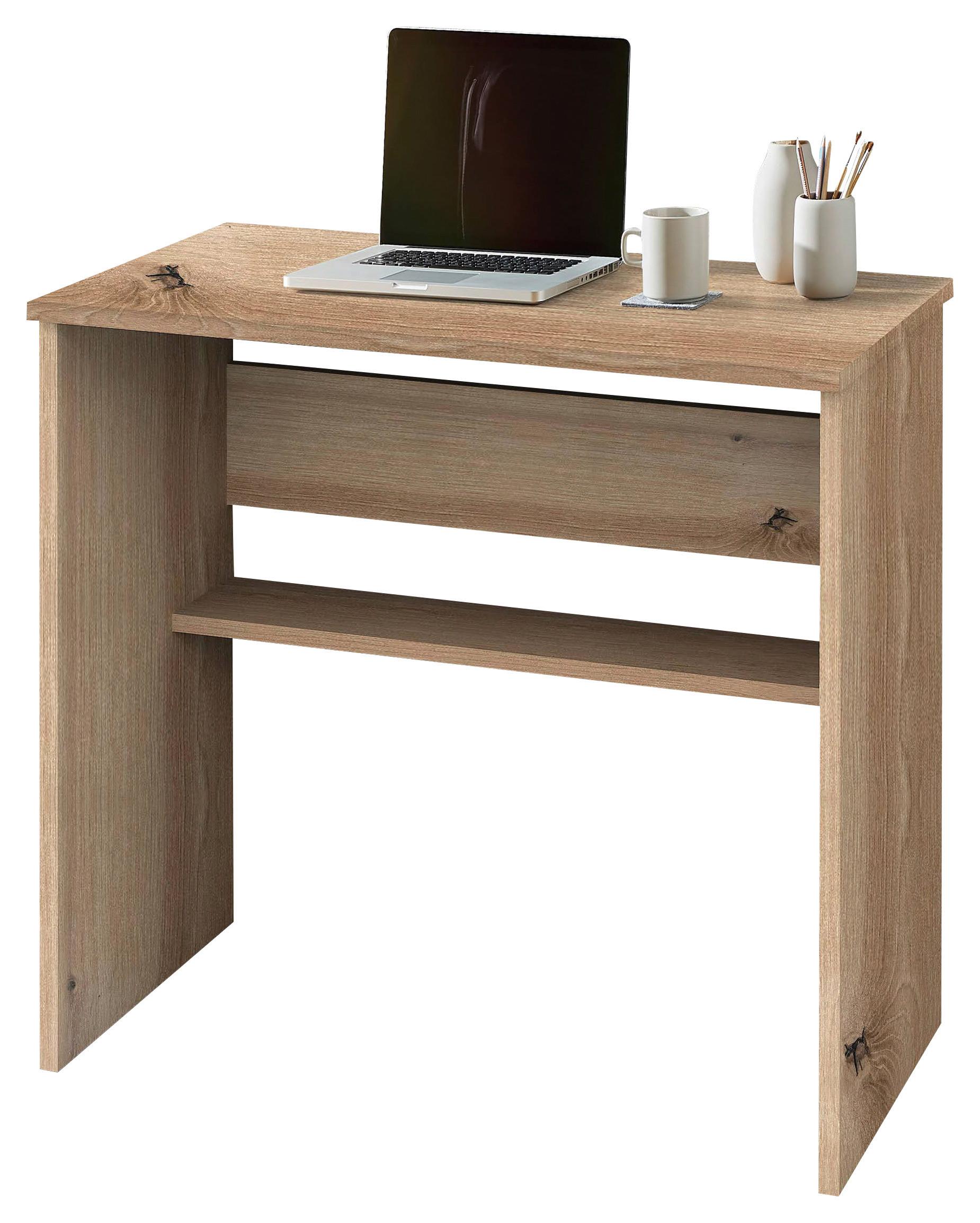 Masă de scris ADORNO 2 - stejar Artisan, Basics, material pe bază de lemn (73/75/45cm) - Modern Living