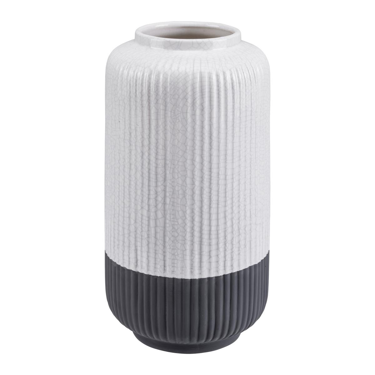 Vaza Rezzo - siva/bela, Moderno, keramika (16/30cm) - Bessagi Home