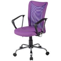 Vanessa Kancelarijska Stolica - lila/boja hroma, Trendi, metal/tekstil (56/99/56cm) - Modern Living