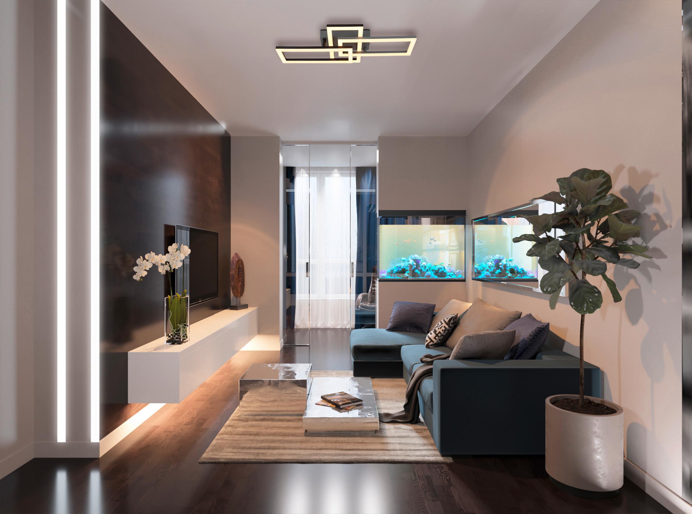 LED-Deckenleuchte Sapena Grau/Schwarz max. 15 Watt - Opal/Schwarz, Design, Kunststoff (61,4/34,1/9,3cm) - Globo