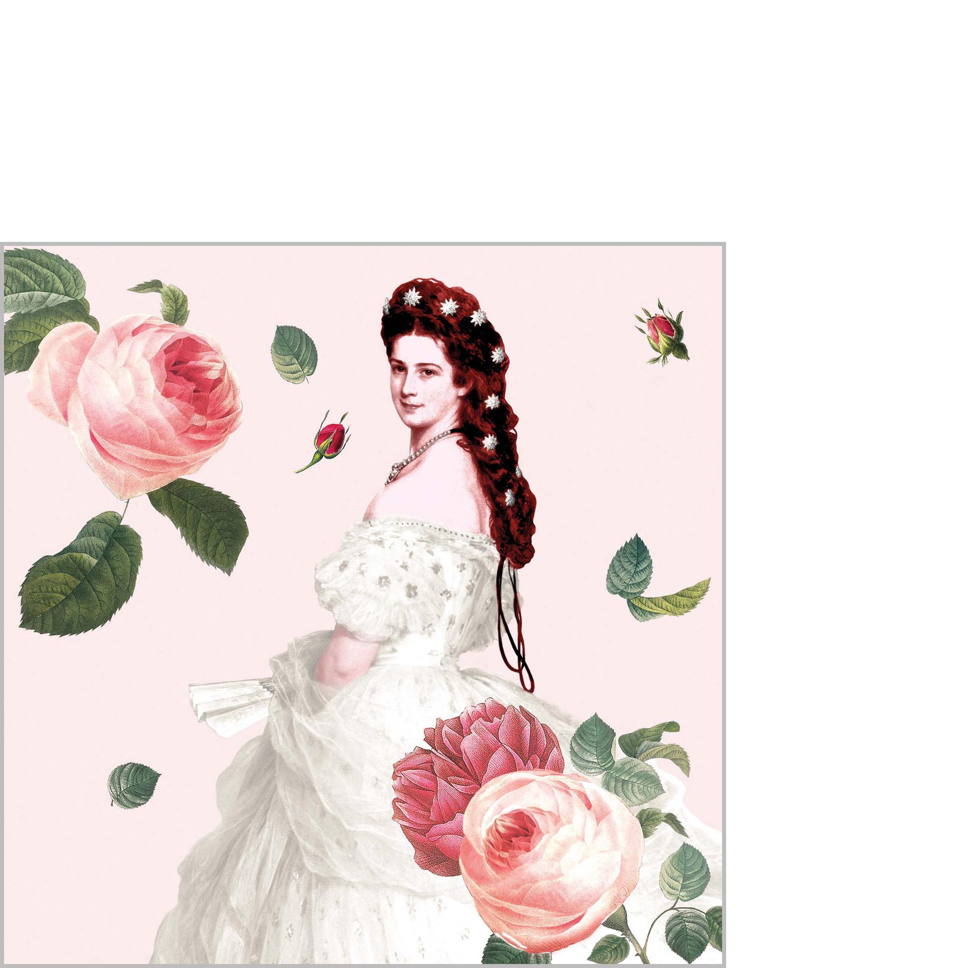 Cocktailserviette Linda Multicolor ca. 25x25cm - Multicolor, KONVENTIONELL, Papier (25cm)