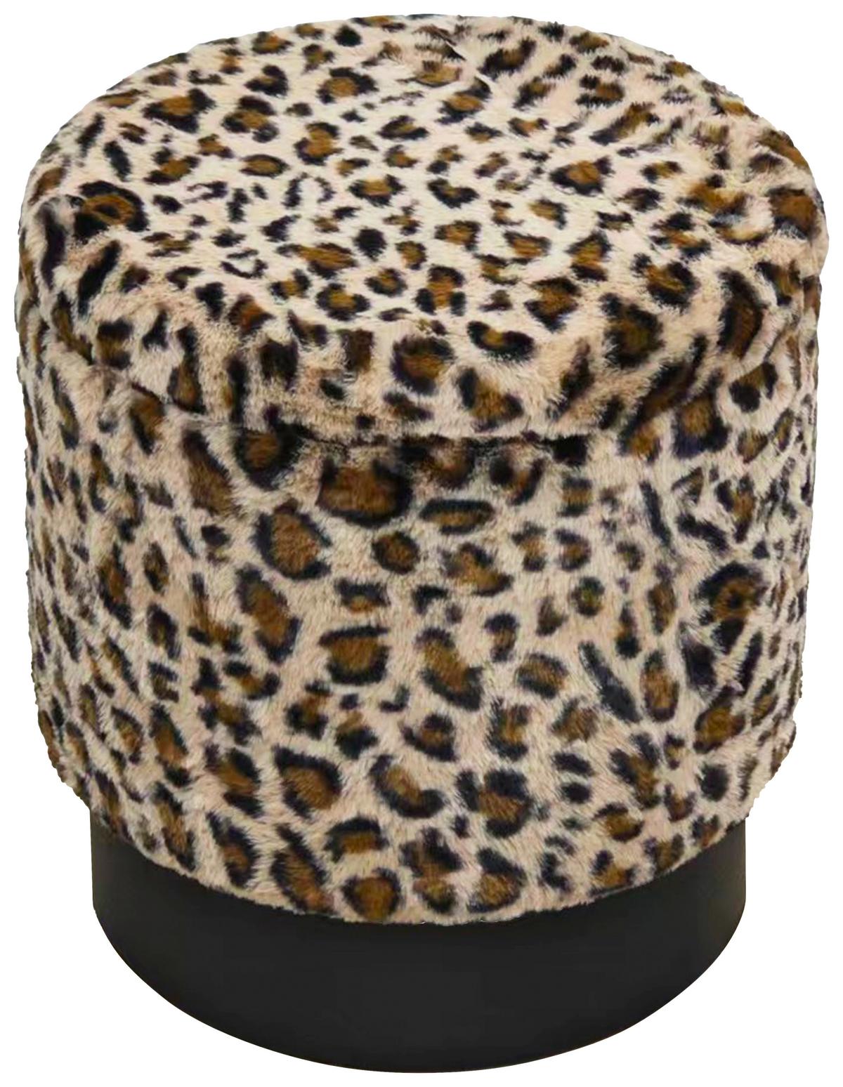 Tabure Leo - smeđa/crna, Lifestyle, drvni materijal/tekstil (38/43/38cm) - Mömax