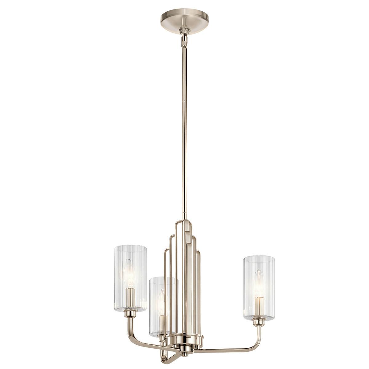 Luster Kimrose 3 - boje nikla, Konvencionalno, staklo/metal (45,9/45,9/47,9cm) - Elstead Lighting