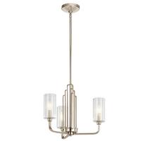 Luster Kimrose 3 - boje nikla, Konvencionalno, staklo/metal (45,9/45,9/47,9cm) - Elstead Lighting