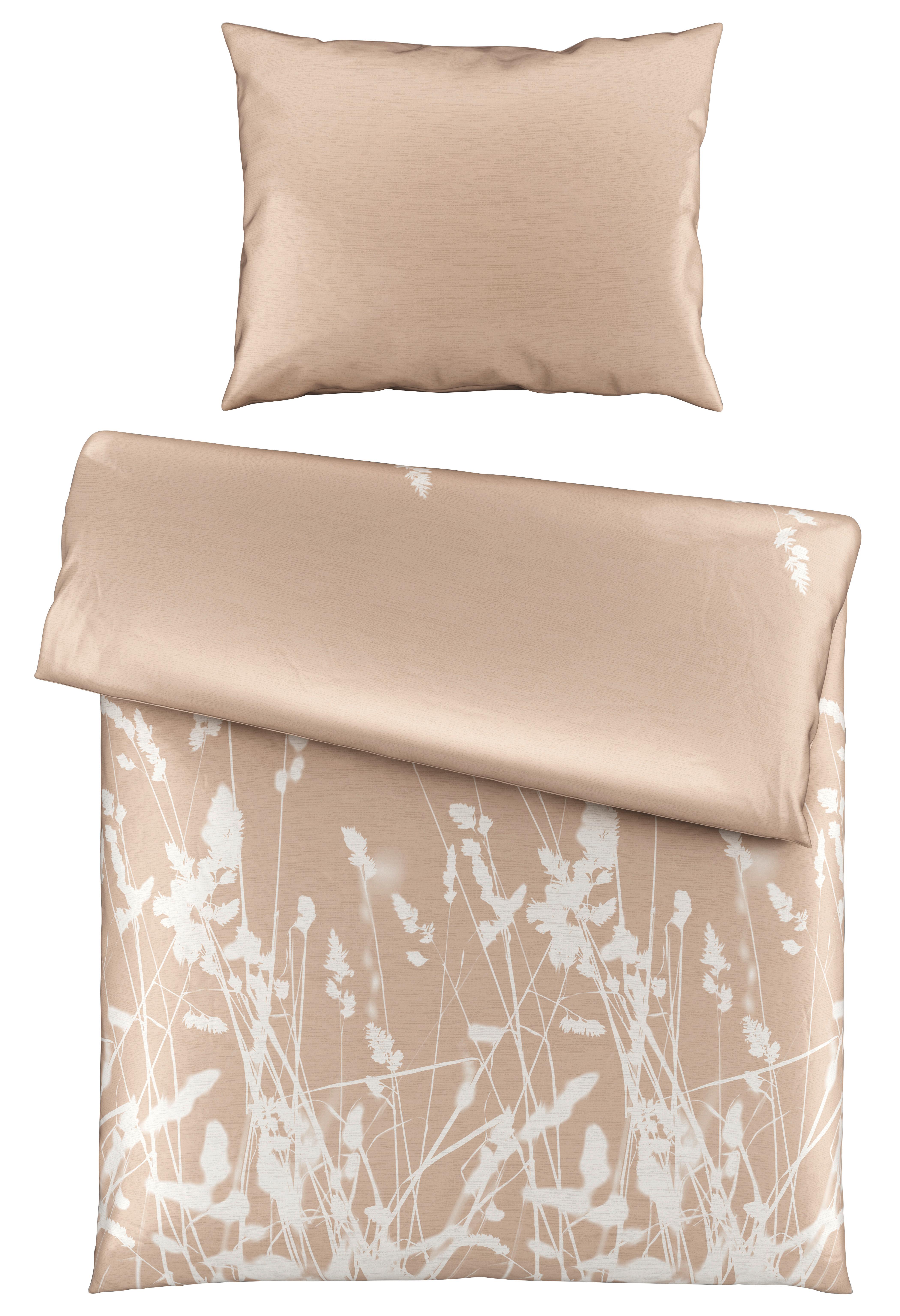 BETTWÄSCHESET EMILIA - Beige, Natur, Textil (160/210cm) - Modern Living