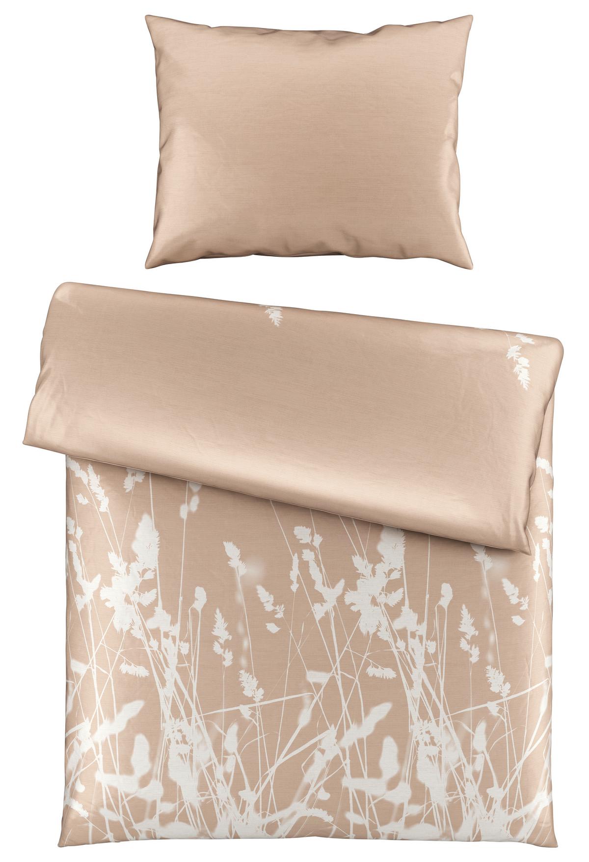 BETTWÄSCHESET EMILIA - Beige, Natur, Textil (160/210cm) - Modern Living