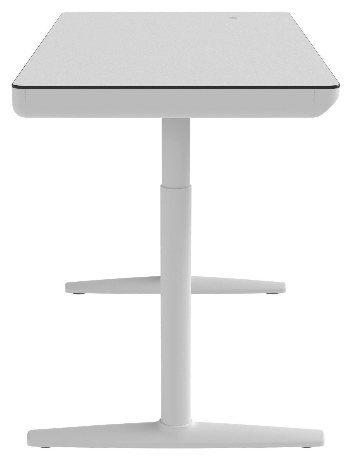 BIURKO THEA 2  -NOVEL EXKLUSIV- - biały, Design, materiał drewnopochodny/tworzywo sztuczne (140/70/73-118cm) - Novel