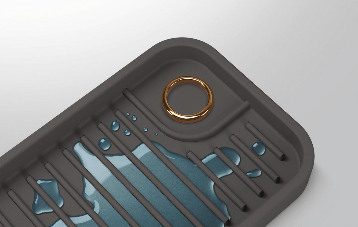 Mosogató Melletti Rendező Tidy-Mat - (22,5/9/1,8cm) - Metaltex