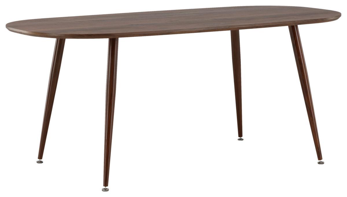 ESSTISCH SANFORD - Dunkelbraun, Design, Holz/Holzwerkstoff (180/90/75cm) - Livetastic