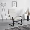 FÅTÖLJ MANU II -BASED- - svart/cremefärgad, Modern, metall/trä (67/100/84cm) - Based