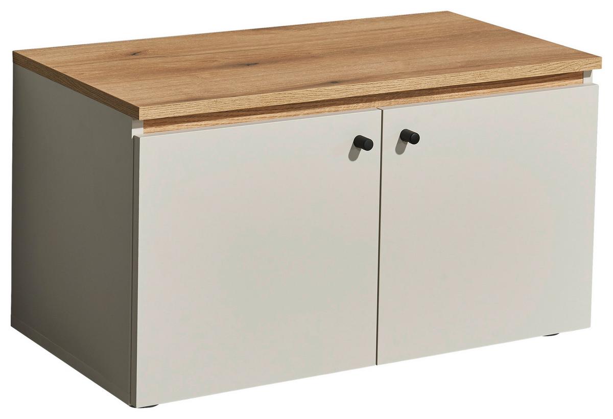 Garderobna Klop Lime, Kašmir, Barva Hrasta - črna/kašmir, Trend, umetna masa/leseni material (70/45/38cm) - Livetastic