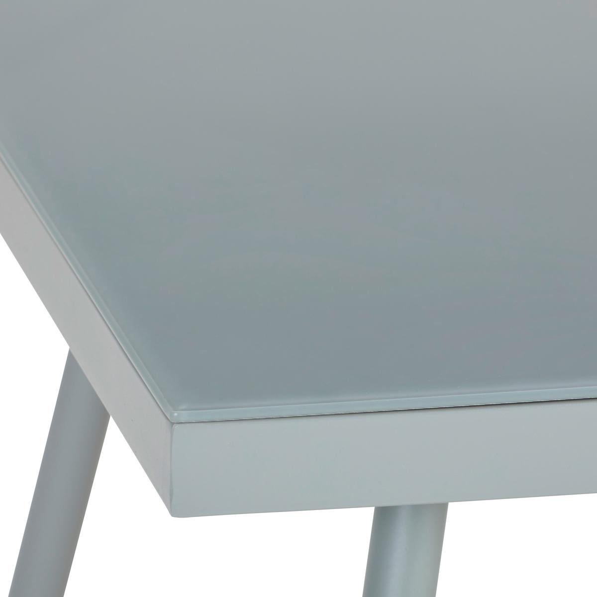 KOMPLET STOŁOWY NA TARAS PISA - szary, Modern, tworzywo sztuczne/metal (190/252cm) - Ambia Garden