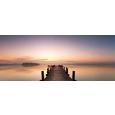 Glasbild Sunset, ca. 50x125x2cm - Multicolor, MODERN, Glas (50/125/2cm) - MÖMAX modern living