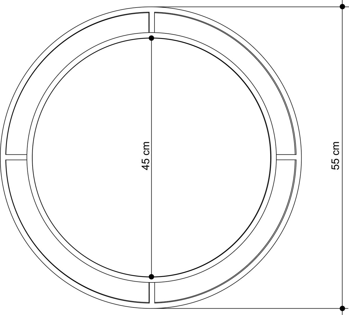 WANDSPIEGEL BUBBLE MIRROR - Goldfarben, Design, Metall (57/57/2cm) - Livetastic