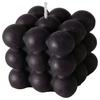 Kerze Bubble II in Schwarz - Schwarz, Basics (5,8/6/5,8cm) - Modern Living