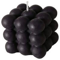 Kerze Bubble II in Schwarz - Schwarz, Basics (5,8/6/5,8cm) - Modern Living