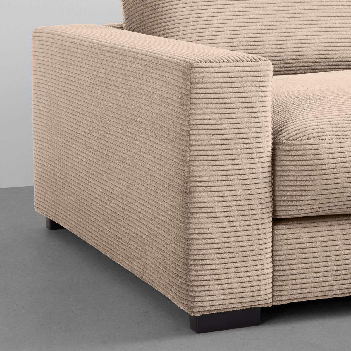 Wohnlandschaft Pedro in Braun - Karamell, MODERN, Textil (265/180cm) - Mömax