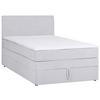 PAT BOXSPRING WICKIE - argintiu, Konventionell, lemn/metal (90/200cm)